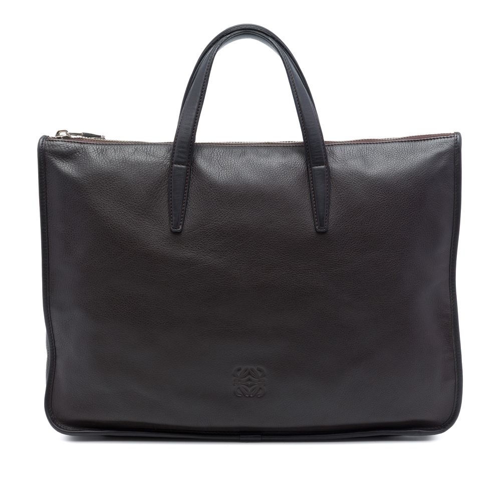 Pre-Loved LOEWE Leather Anagram Toledo Briefcase - Picture 1 of 6